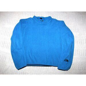 The North Face Blue Sweater Long Sleeve Size Large Pull on Crew neck Cozy & warm
